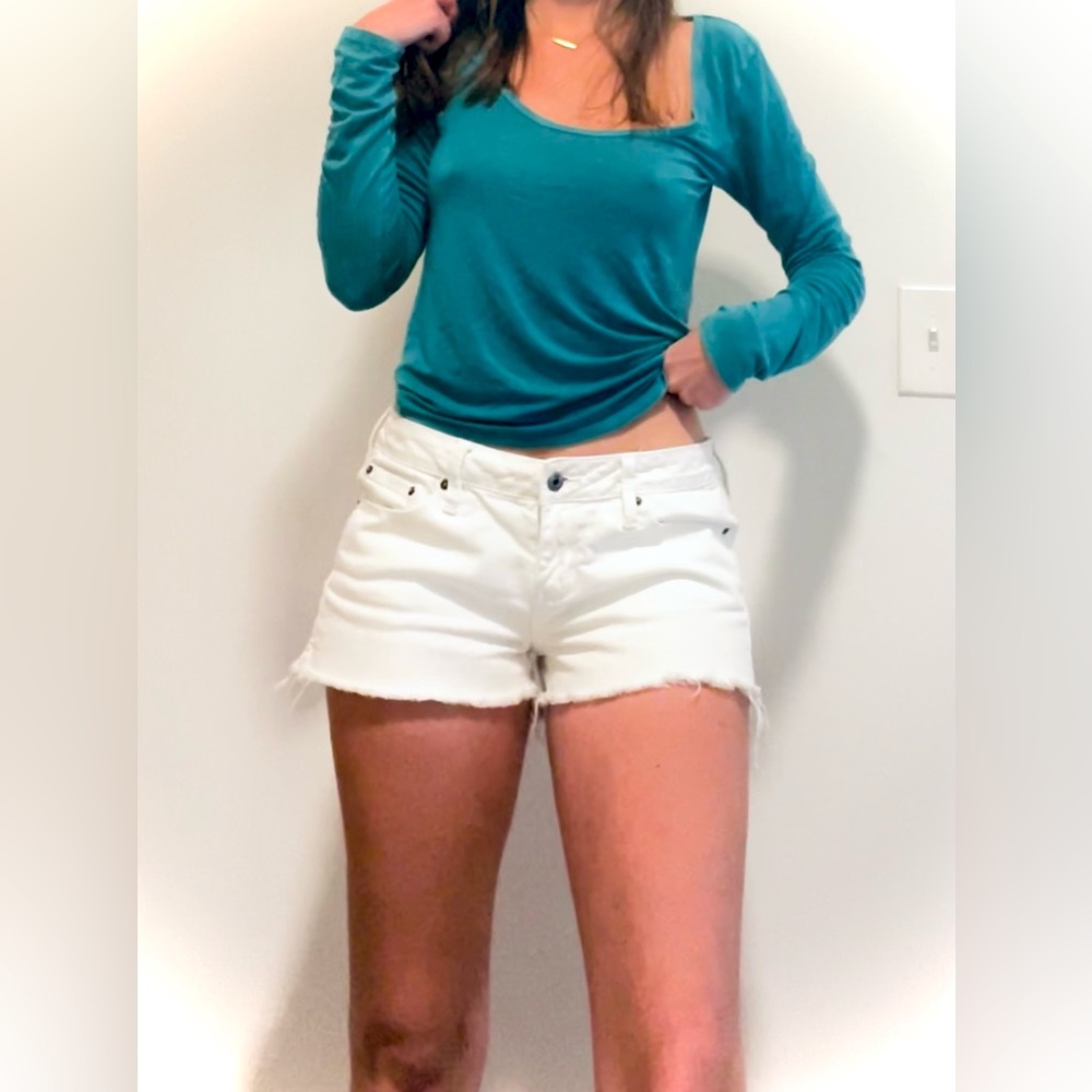 White Pac Sun Denim Shorts